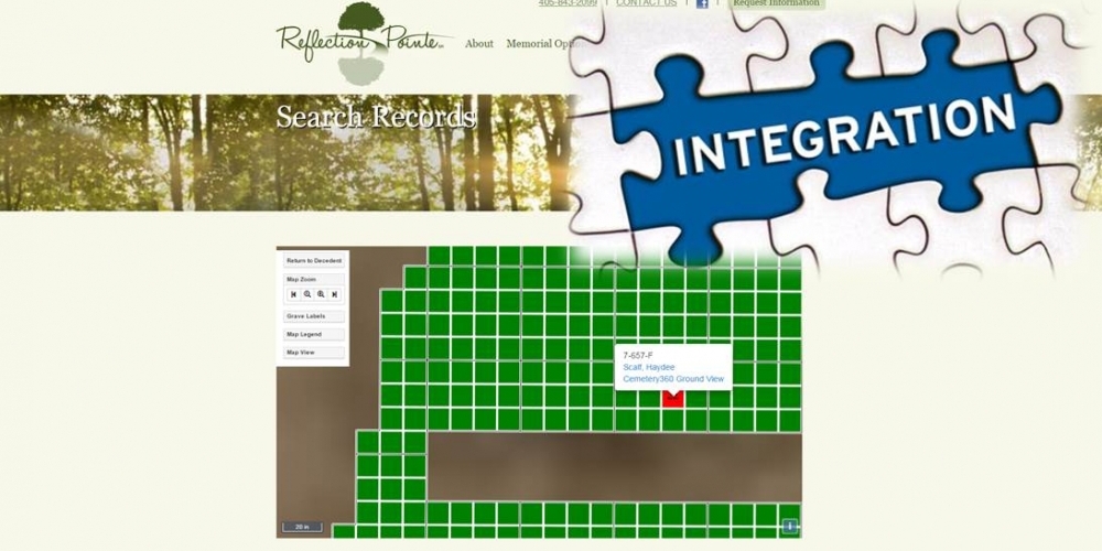 Record Management Integration - Cemetery Software 360 Ground Level Mapping